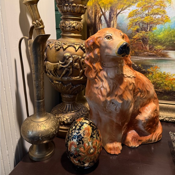 Antique Other - Antique Ceramic Dog Figurine
